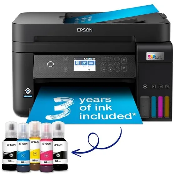 Epson EcoTank ET-3850 All in One Mustesuihkutulostin Monitoimilaite - Väri - Muste