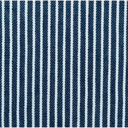 Denim Kangas 145cm 008 Laivastonsininen Raidat - 50cm