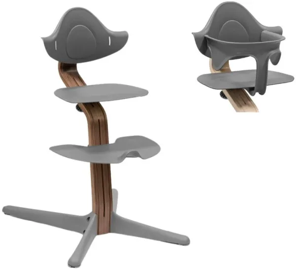 Syöttötuoli tammi - walnut grey sis. vauvasetin