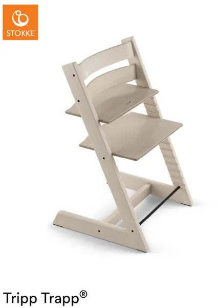 Syöttötuoli pyökki - whitewash