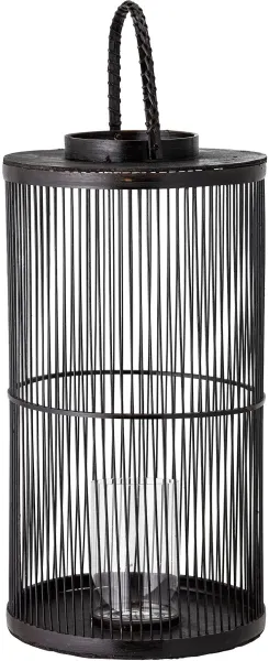 BLOOMINGVILLE Effie Lyhty lasilla, Musta, Bambu