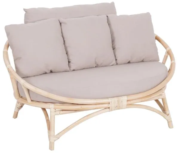 Muscat 2 hlö:n oleskelusetti harmaa 127x102x70cm