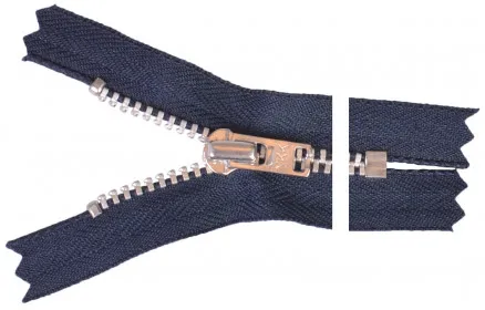 YKK Vetoketju Alumiini 12cm 4mm Merensininen