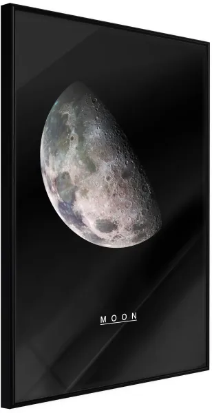 ARTGEIST Juliste kehyksellä - The Solar System: Moon Kulta passepartout'n kanssa 20x30