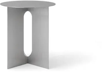 Audo Androgyne Base sivupöydälle, harjattu teräs