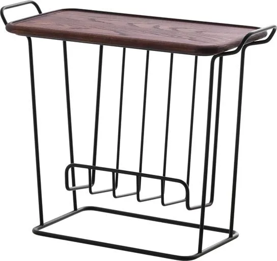 Maze Minnie Mae Wood Sivupöytä Musta/Saarni