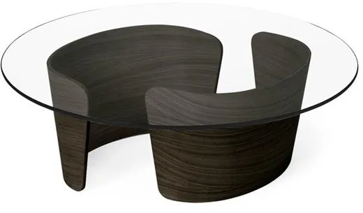 Sibast Furniture No 7 Lounge Sohvapöytä Ø90 Matala Tummaksi Öljytty Tammi/Lasi